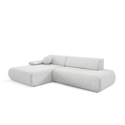 Puentro 4 Seater Corner Sofa Bed, Minimalist Style – Left, Pearl Taupe (PUENTE 80)