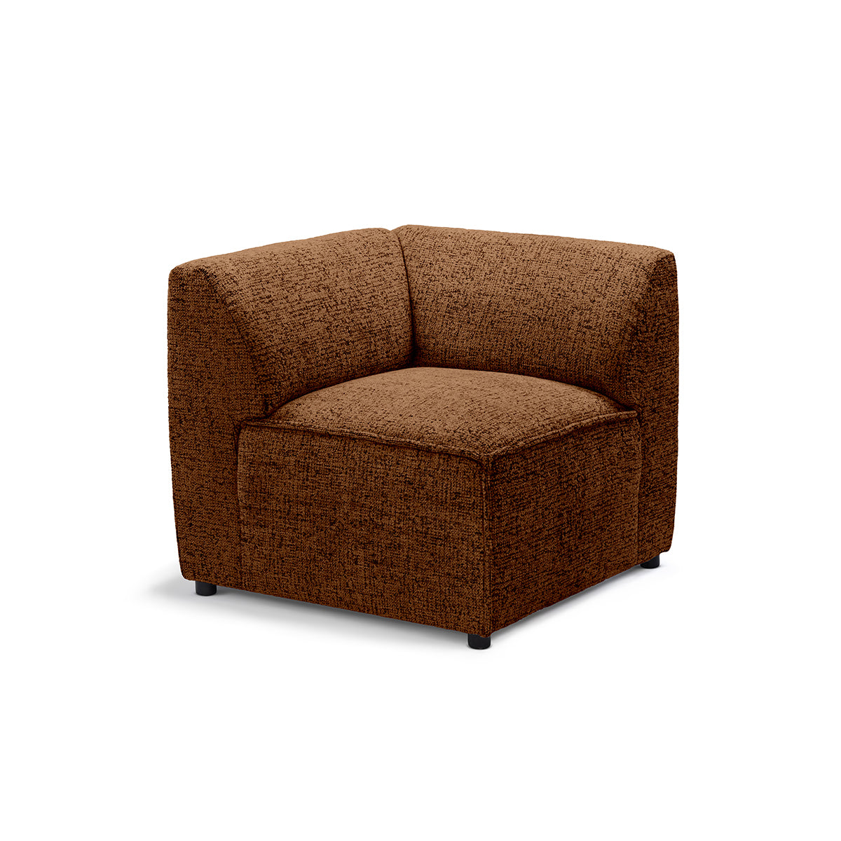 Sofa modułowa BRICK Moduł M Prawo Orzechowy Mat (BELLA 40)