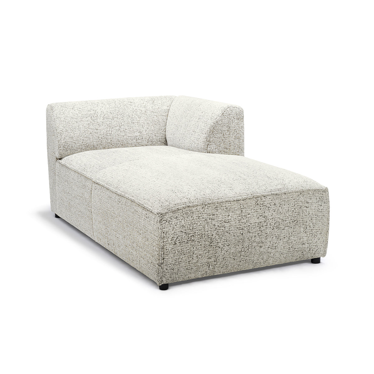 Sofa modułowa BRICK Moduł L Prawo Kremowy Pergamin (BELLA 50)