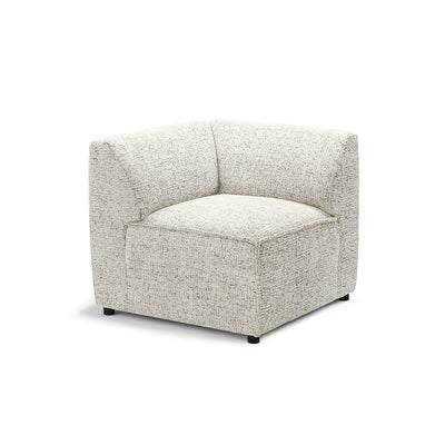 Sofa modułowa BRICK Moduł M Prawo Kremowy Pergamin (BELLA 50)