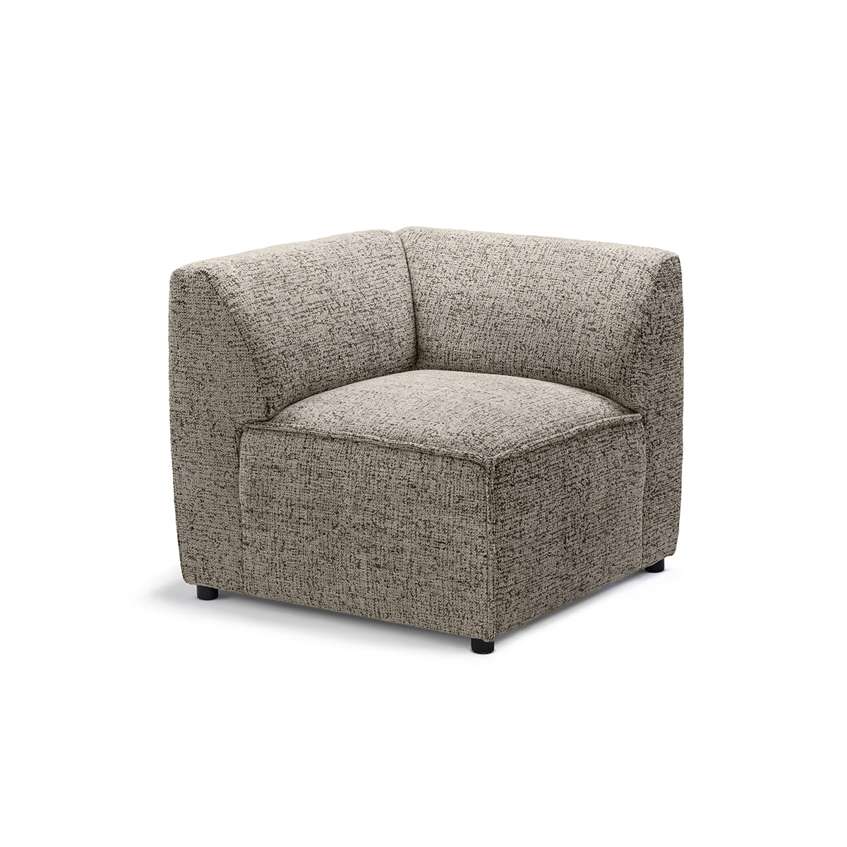 Sofa modułowa BRICK Moduł M Prawo Zgaszony Len (BELLA 60)