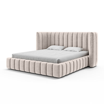 Gianda Upholstered Ottoman Bed with Vertical Tufting and Storage, Modern Soft Style – photo 17