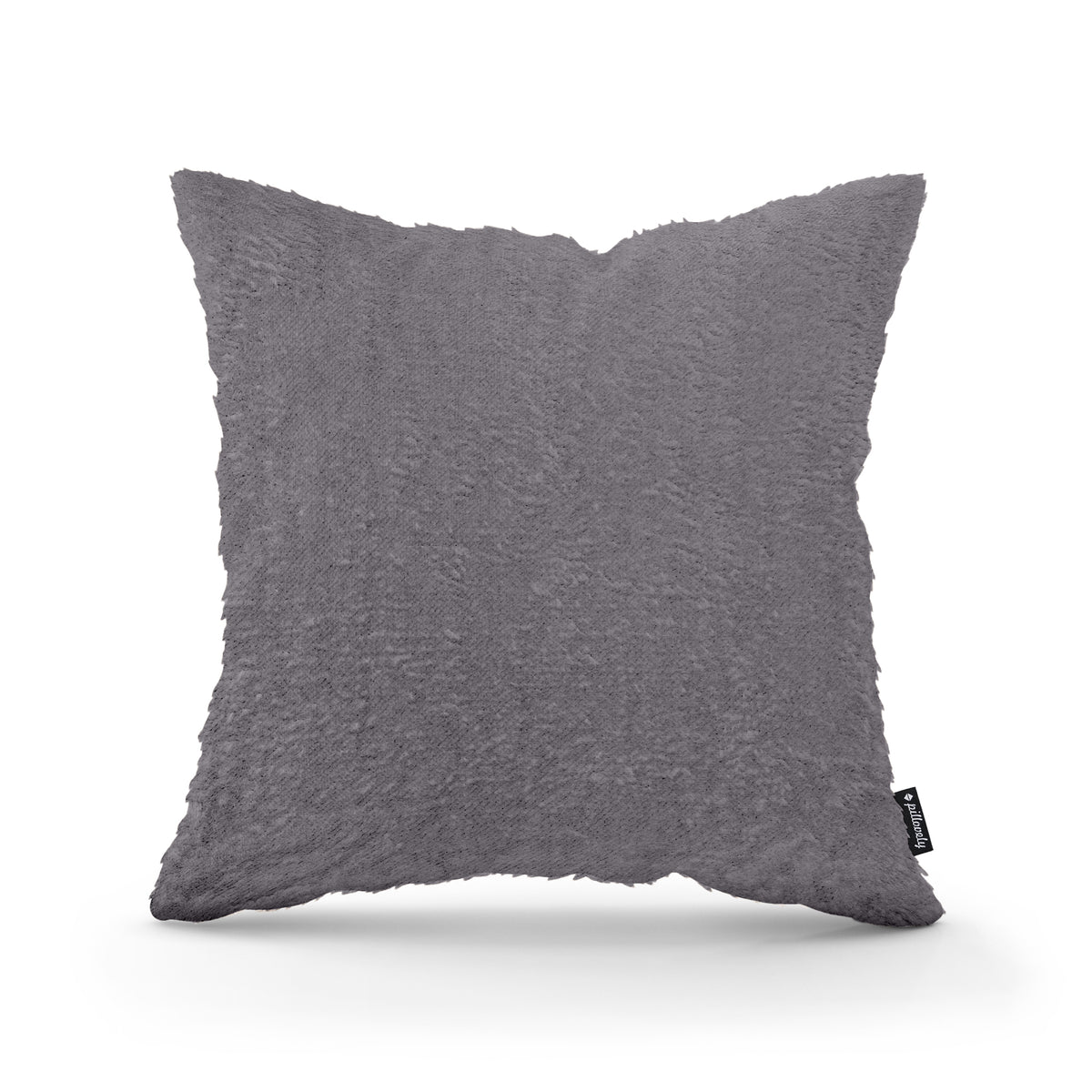 Poduszka dekoracyjna 45×45 cm w stylu glamour | Plusz Fioletowy Kamień (SORRISO 03)