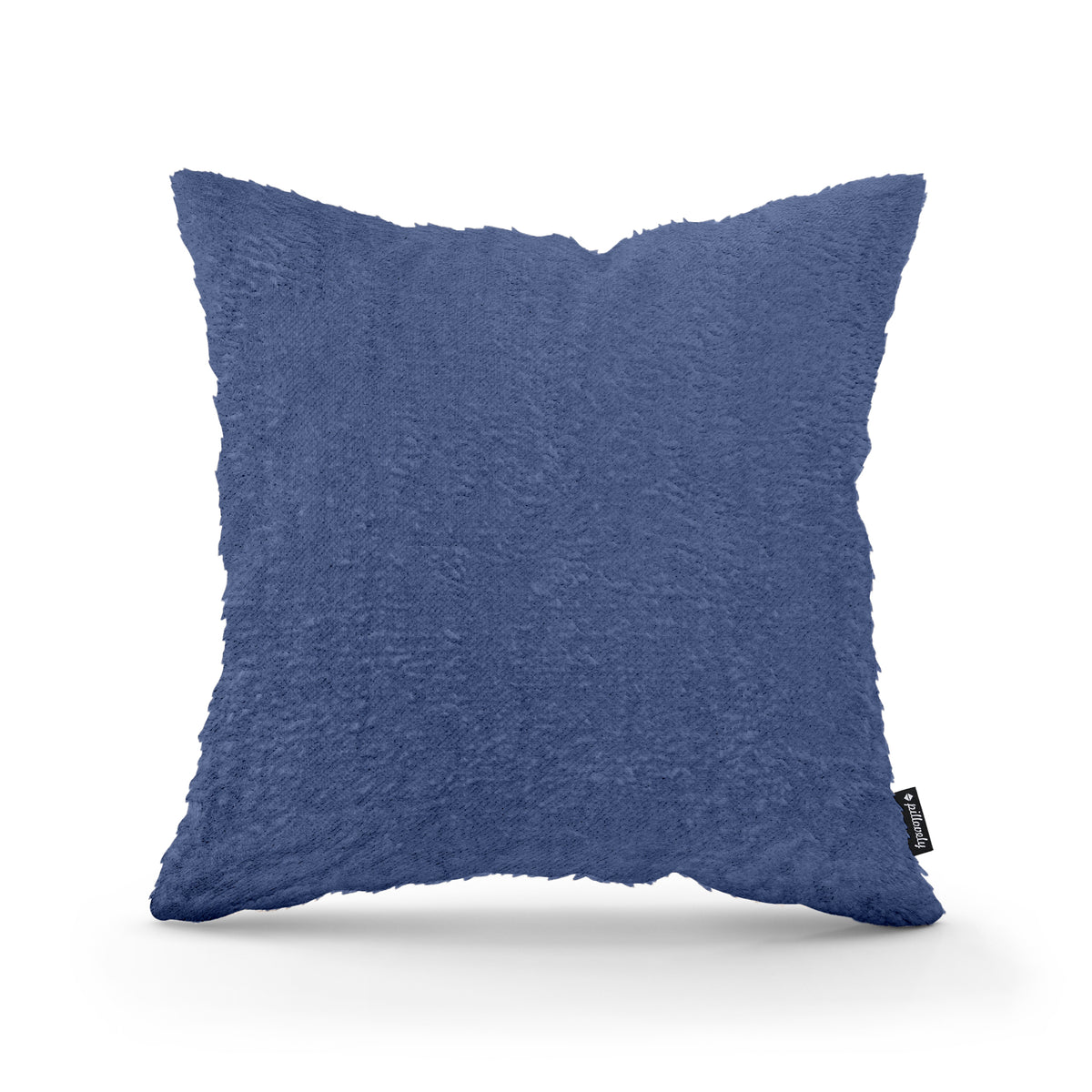 Poduszka dekoracyjna 45×45 cm w stylu glamour | Plusz Atramentowy Nurt (SORRISO 15)