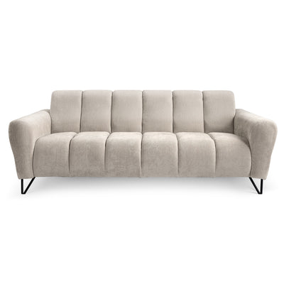 Sofa Nellia 3-osobowa do salonu w stylu soft, tkanina Storm – zdjęcie 3