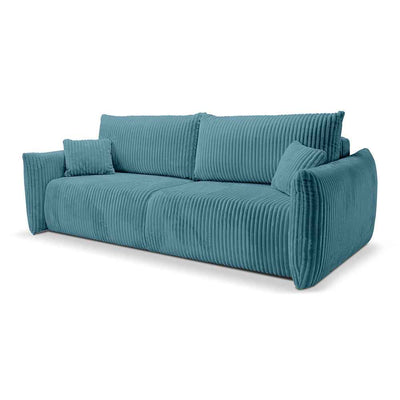 Sofa 3-osobowa z funkcją spania 145x200 z pojemnikiem w stylu nowoczesnym | ALLORO Głębia Wody (TILIA 75)