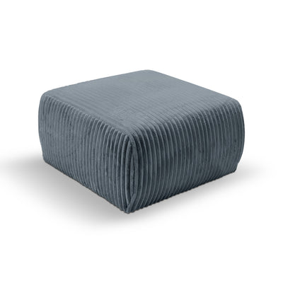 Alloro Upholstered Pouffe 82x41, Vintage Style – Morning Graphite (TILIA 85)