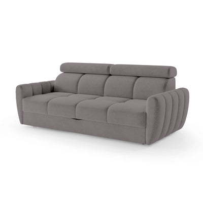 Franec 3 Seater Sofa Bed 227 cm, Minimalist Style – Muted Purple (CLOUD 82)