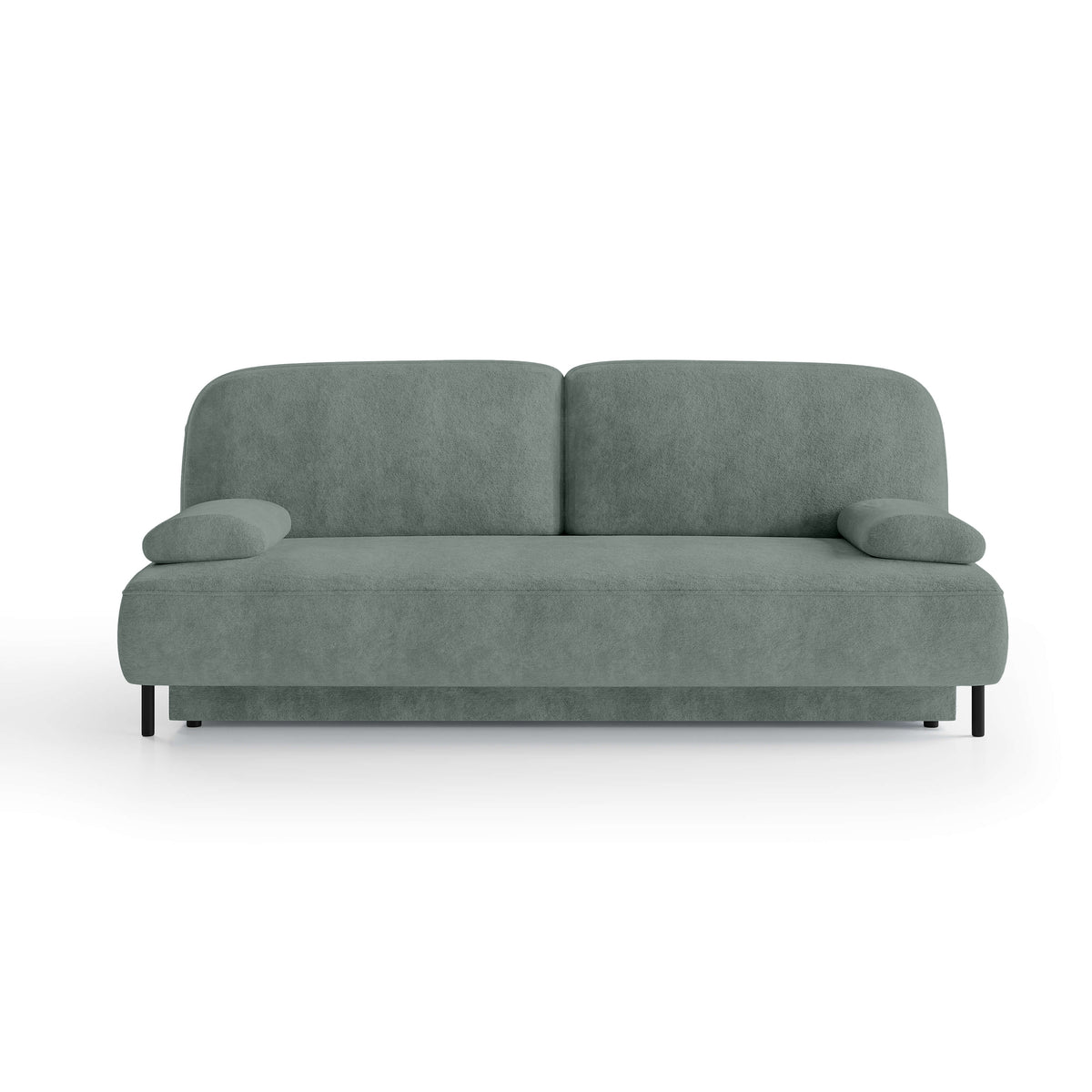 Sofa Tola 2-osobowa z funkcją spania 140x200 z pojemnikiem w stylu nowoczesnym – widok z przodu