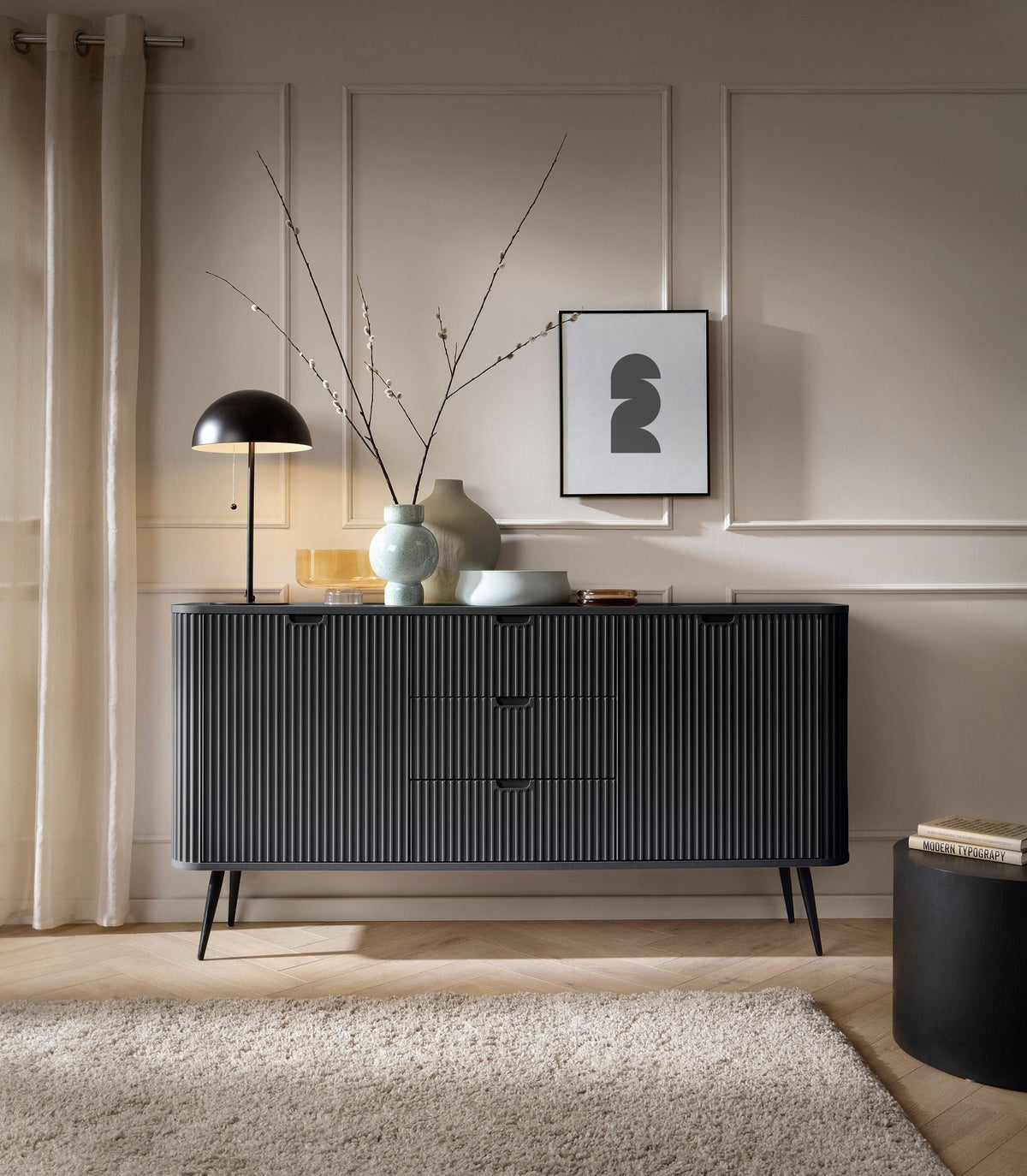 Eva Sideboard with Doors and Drawers 168x87, Modern Style – photo 19