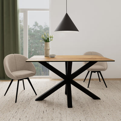 Stół Oryss Classic do jadalni w stylu industrialnym – w aranżacji wnętrza