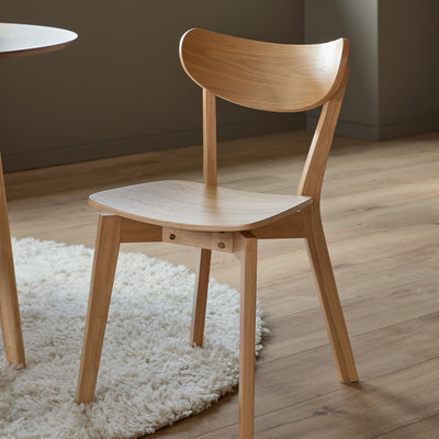 Krel Set of Two Wooden Chairs, Scandinavian Style – in a room setting