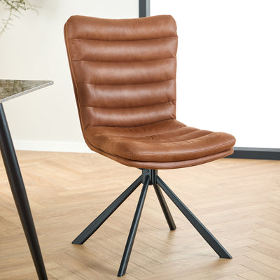 Ondris Set of Two Swivel Chairs, Modern Style – in a room setting