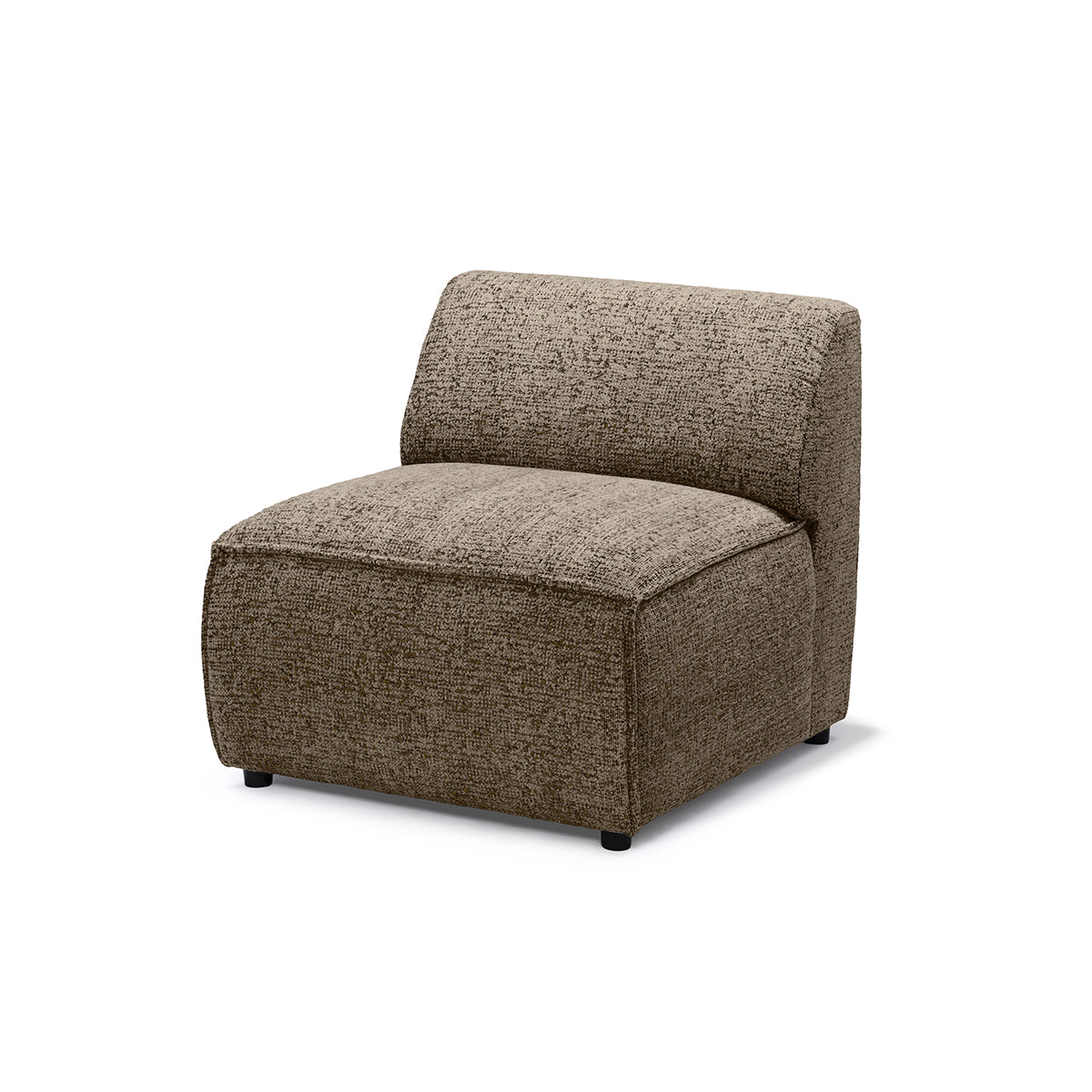Sofa modułowa BRICK Moduł S Lewo Brązowy Kamień (BELLA 10)