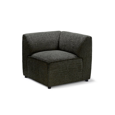 Sofa modułowa BRICK Moduł M Lewo Grafitowy Brąz (BELLA 25)