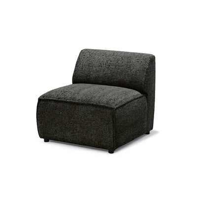 Sofa modułowa BRICK Moduł S Lewo Grafitowy Brąz (BELLA 25)
