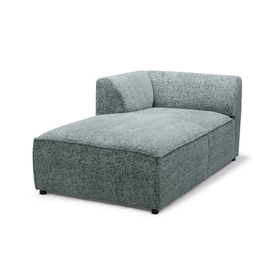 Sofa modułowa BRICK Moduł L Lewo Szmaragdowa Szarość (BELLA 35)