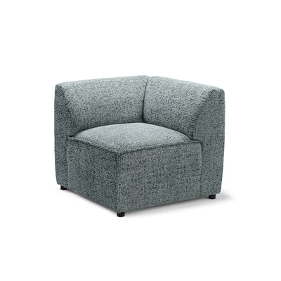 Sofa modułowa BRICK Moduł M Lewo Szmaragdowa Szarość (BELLA 35)