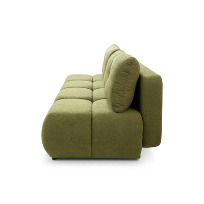 Sofa 3-osobowa z funkcją spania 142x200 w stylu miękkiego minimalizmu | Milorya