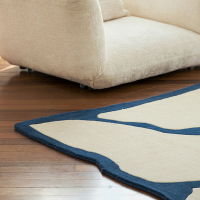 Mizu Rug with an Angular Pattern, Contrasting Colours in Classic Style – photo 3