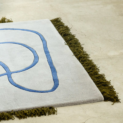 Serpello Rug with Fringes and a Flowing Pattern, Boho Style – photo 4