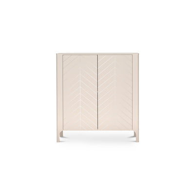 EKLIPSO sideboard 103x95 with a two-door front in a modern style, colour Cashmere – front view | Pillovely