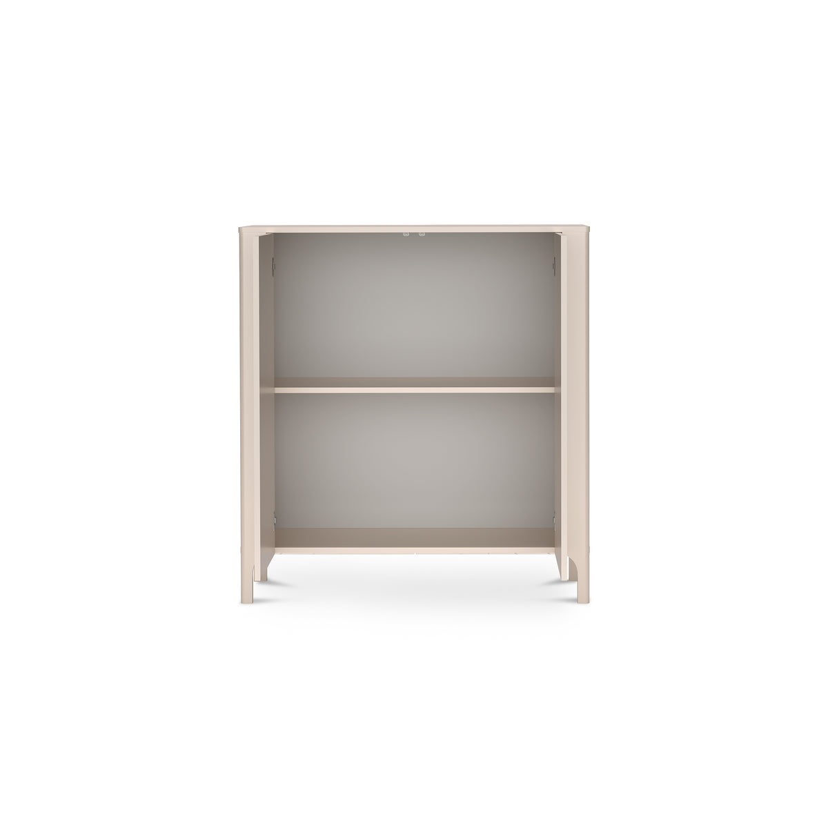 EKLIPSO sideboard 103x95 with a two-door front in a modern style, colour Cashmere – open view | Pillovely