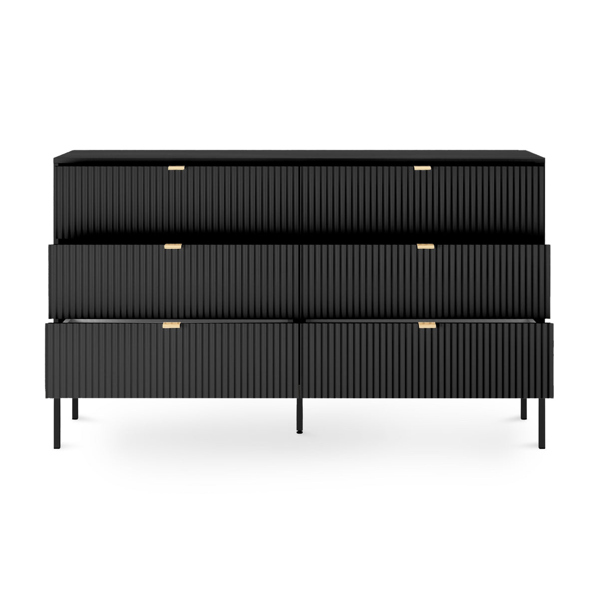 Komoda z szufladami 154x91 w stylu glamour | Roza
