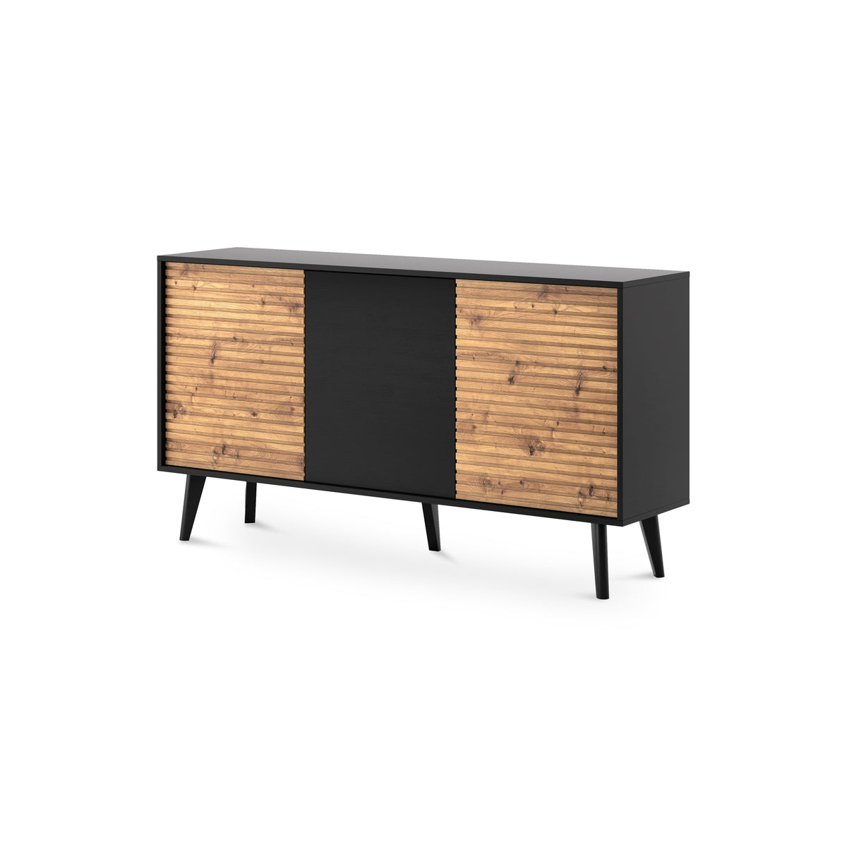 Komoda Las z drzwiami 154x83 w stylu industrialnym – zdjęcie główne | Pillovely