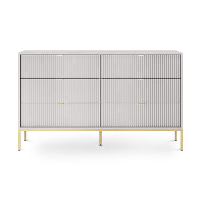 Komoda z szufladami 154x91 w stylu glamour | Roza