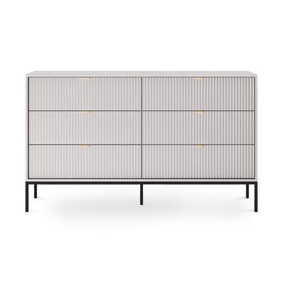 Komoda z szufladami 154x91 w stylu glamour | Roza