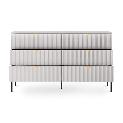 Komoda z szufladami 154x91 w stylu glamour | Roza
