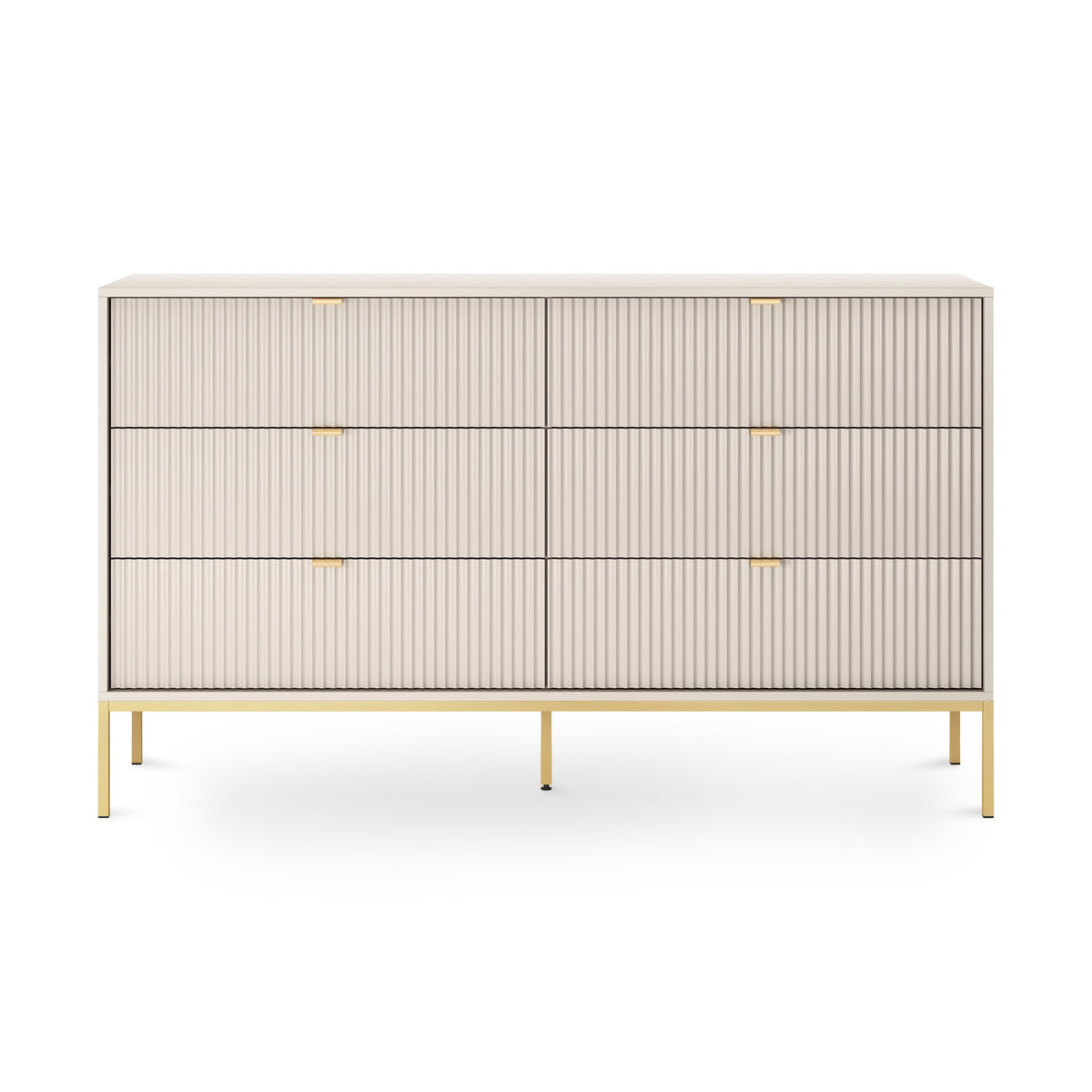 Komoda z szufladami 154x91 w stylu glamour | Roza