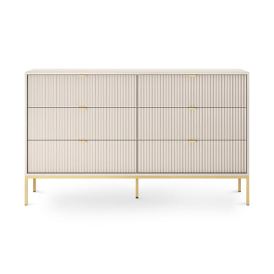 Komoda z szufladami 154x91 w stylu glamour | Roza