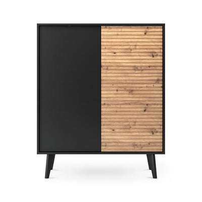 Komoda Las z drzwiami 104x125 w stylu industrialnym – zdjęcie 3