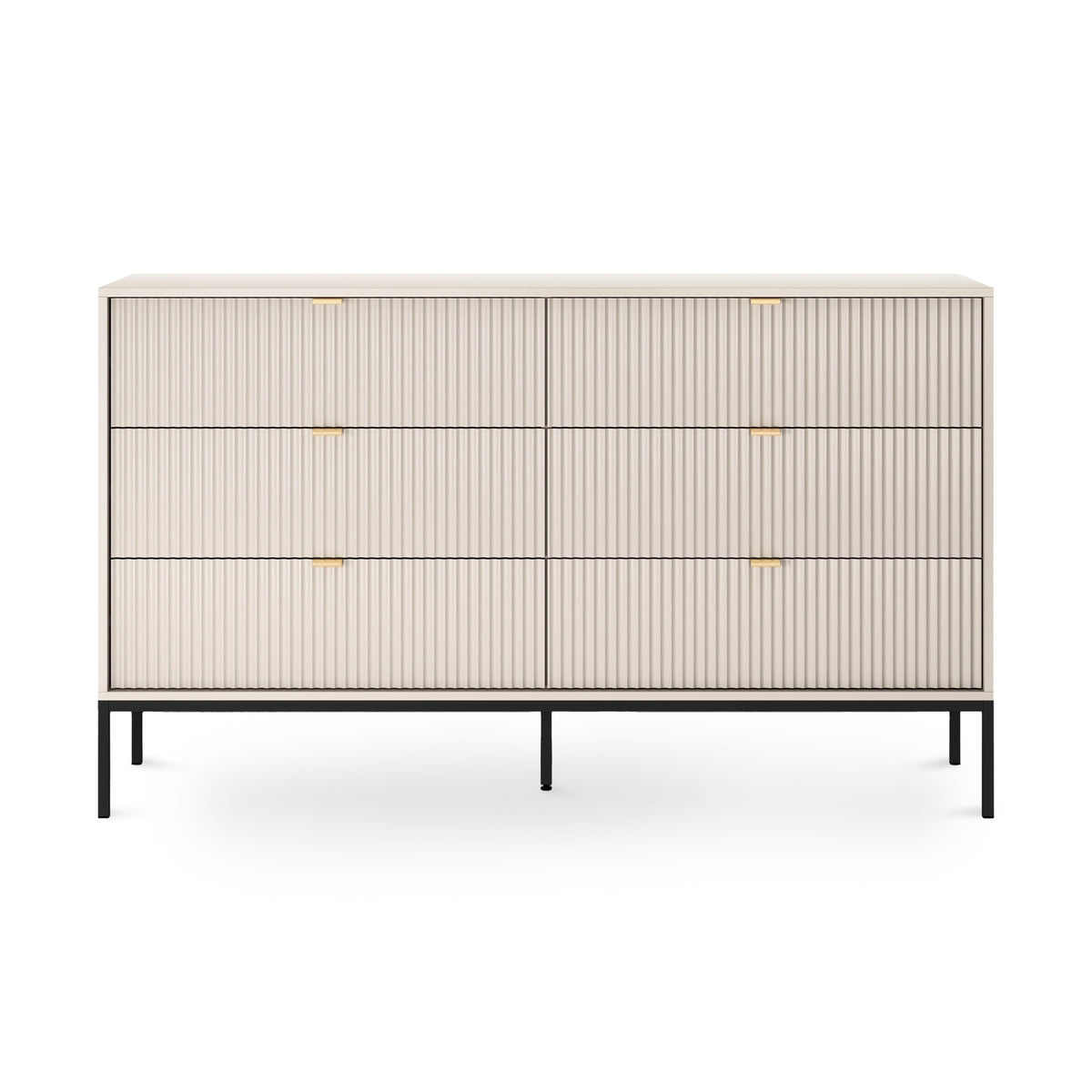 Komoda z szufladami 154x91 w stylu glamour | Roza