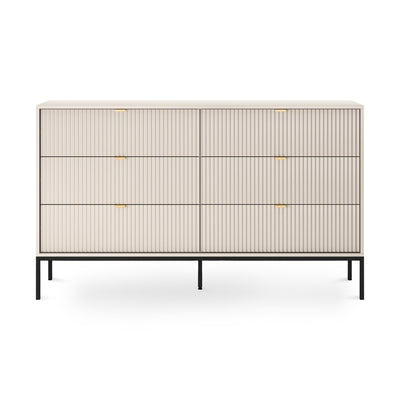 Komoda z szufladami 154x91 w stylu glamour | Roza