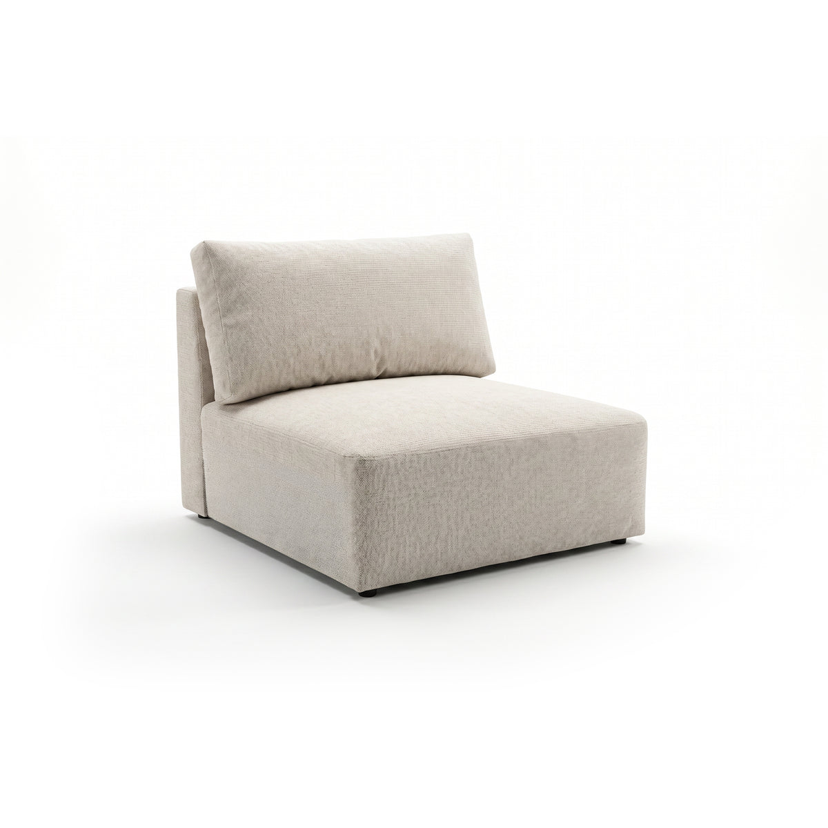 Iskeli Plus Creamy Taupe (ARAGON 03) centre module – 105 × 108 cm module with backrest cushion