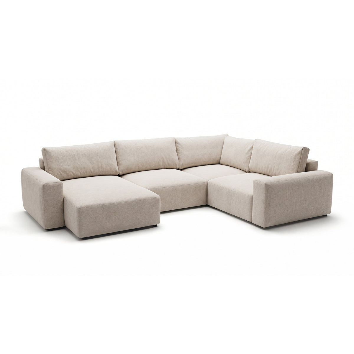 UL Iskeli Plus 341 cm modular corner sofa Creamy Taupe (ARAGON 03) left-hand at an angle – large corner sofa with sleep function