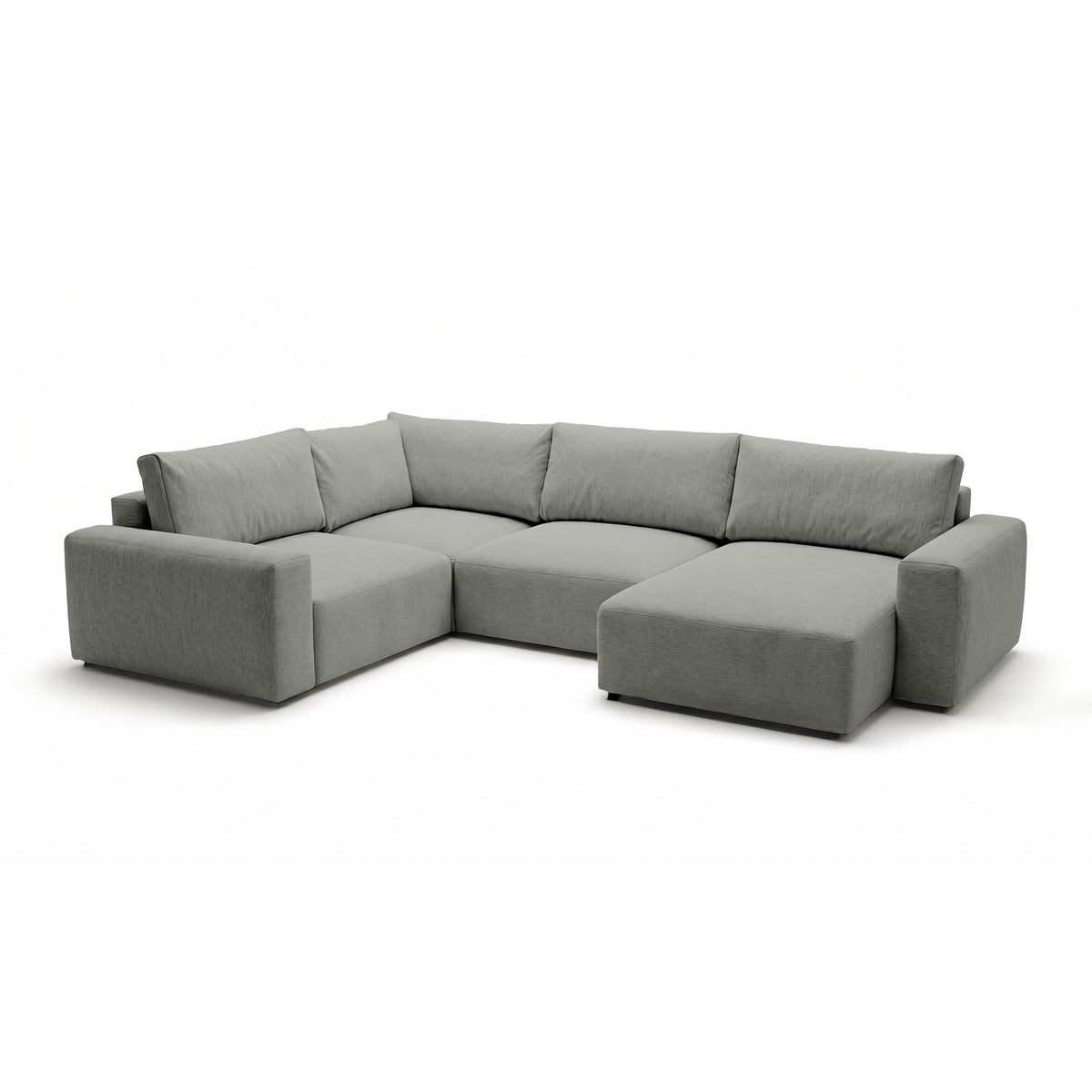 UL Iskeli Plus 341 cm modular corner sofa Steel Grey (ARAGON 83) right-hand at an angle – large corner sofa in Aragon fabric