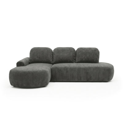 Moluni corner sofa, 263 cm, Olive Twilight (BELLINI 03), left-hand version – corner sofa for everyday sleeping