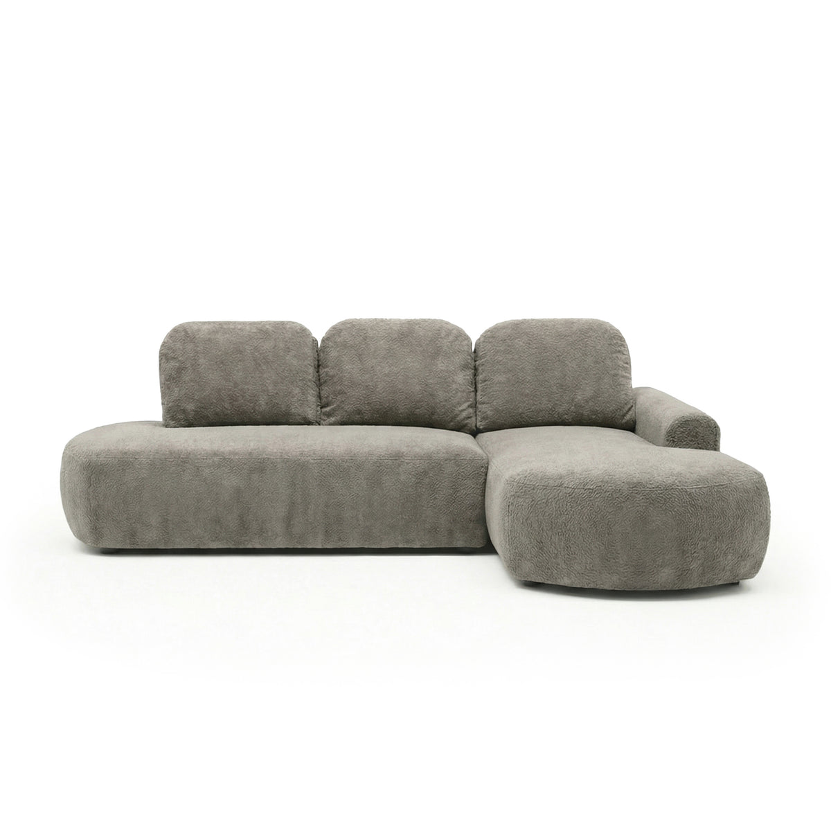 Moluni corner sofa, 263 cm, Smoky Walnut (BELLINI 02), right-hand version – corner sofa with large storage compartment