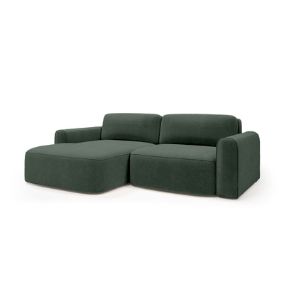 Saniri corner sofa left-sided in Yew Graphite (CASTEL 39) – upholstered corner sofa