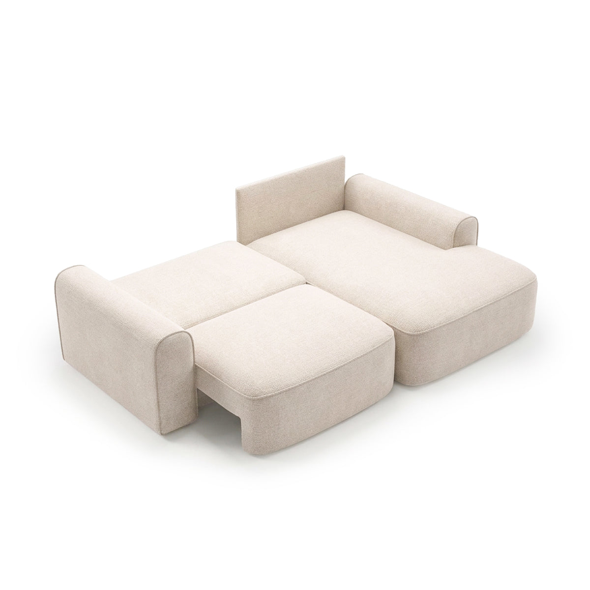 Saniri corner sofa right-sided – sleeping area pulled out, corner sofa bed with automatic mechanism