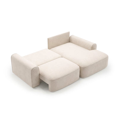 Saniri corner sofa right-sided – sleeping area pulled out, corner sofa bed with automatic mechanism