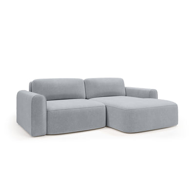 Saniri corner sofa right-sided in Morning Mist (CASTEL 85) – upholstered corner sofa