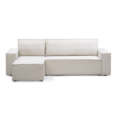 Narożnik Agi uniwersalny z funkcją spania 3-osobowy 200x142–154 w stylu loft – zdjęcie 3
