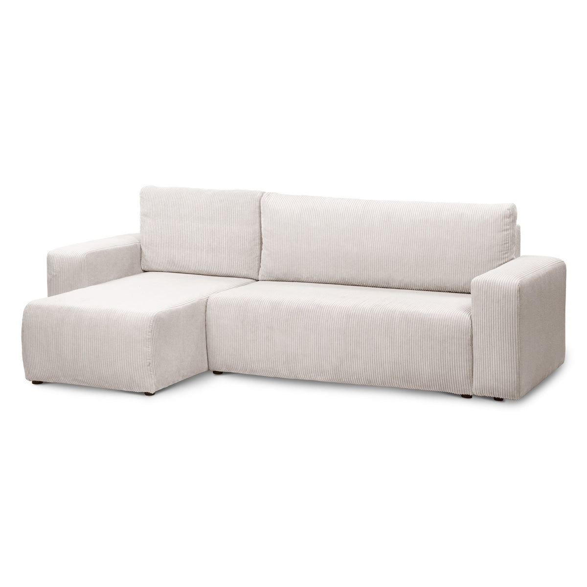 Narożnik Kingi uniwersalny z funkcją spania 3-osobowy 200x142–154 w stylu loft – zdjęcie główne | Pillovely