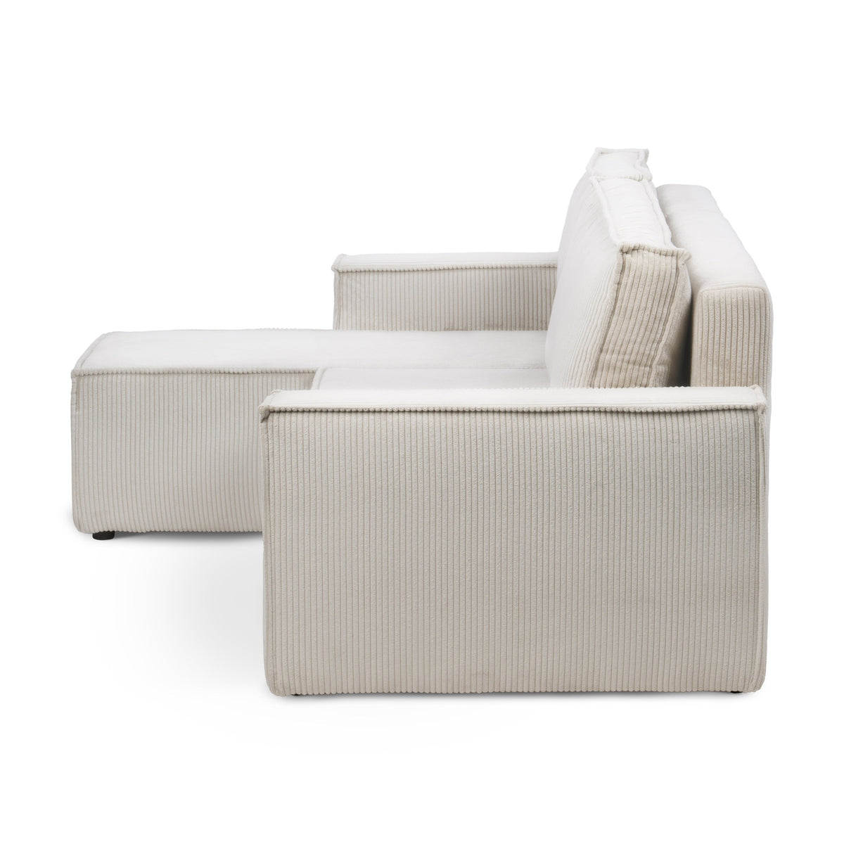 Narożnik Agi uniwersalny z funkcją spania 3-osobowy 200x142–154 w stylu loft – zdjęcie 4