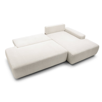 Narożnik z funkcją spania Bamby 4-osobowy 125x210 w stylu japandi – zdjęcie 5